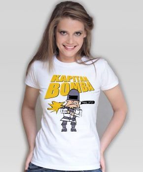 Koszulka damska Kapitan Bomba Tępy H*j