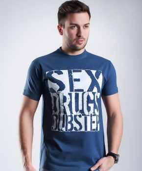 Koszulka Sex Drugs Dubstep Navy