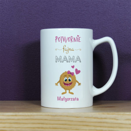 Potwornie fajna mama - kubek personalizowany - Kubek Latte